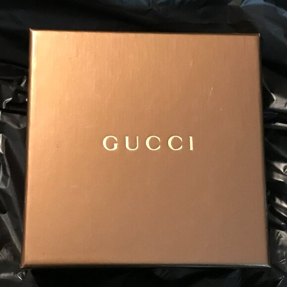 Gucci Gift Box with Gucci Logo Storage / Jewelry Pouch - 4.5 x 4.5 inch - Picture 14 of 15